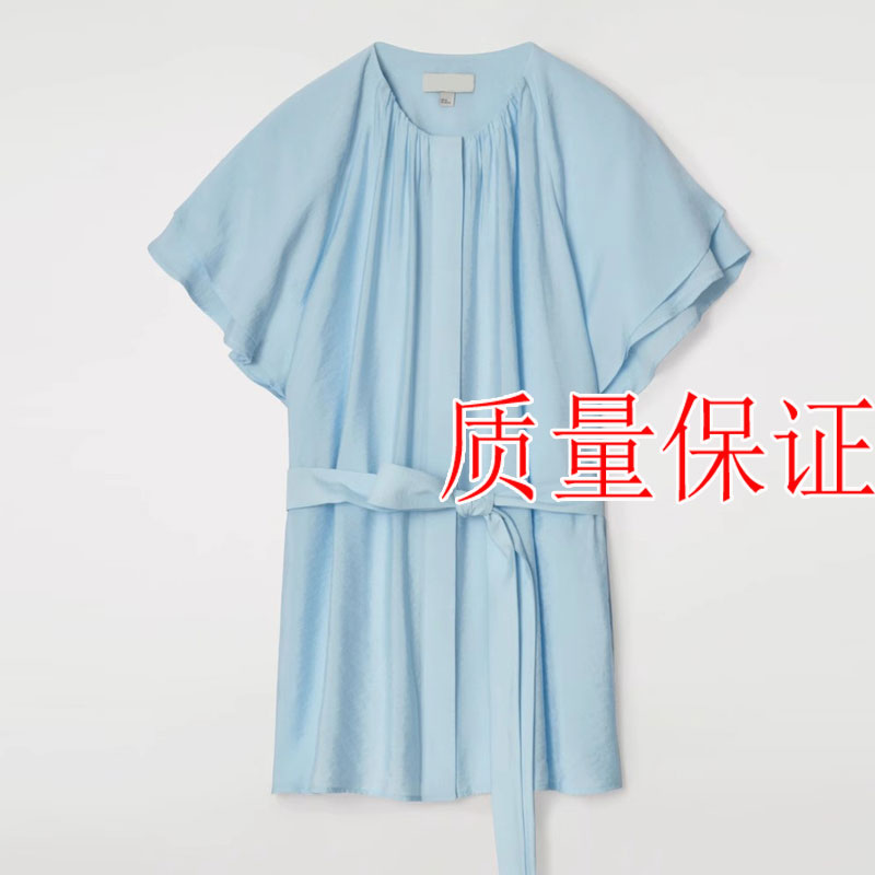 原~COS风~女装 标准版型层叠式袖口系带衬衫2025夏季新品