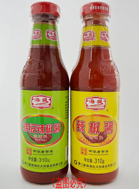 海堤特级辣椒酱310g玻璃瓶肉粽海蛎煎炸物烧烤串配料调味料甜辣酱