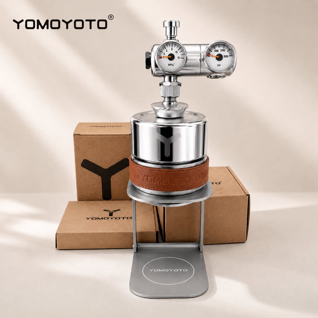 YOMOYOTO Y壶3代mini气动咖啡机双层真空保温气泵机意式浓缩咖啡