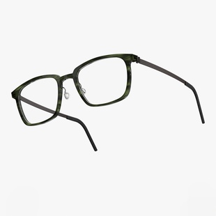 Lindberg林德伯格眼镜架男商务方形纯钛轻质近视眼镜框1231