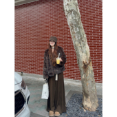 WANNANKE 贵气仿水貂毛横排环保皮草外套 赫柏月桂