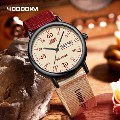 学生手表男女同款初高中生考试专用石英表复古工装风生日礼物