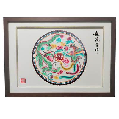 手工艺品皮影摆件结婚礼物