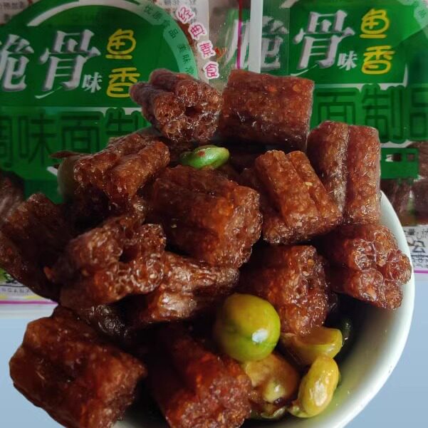 钟阿龙辣条休闲小面筋鱼香脆骨味