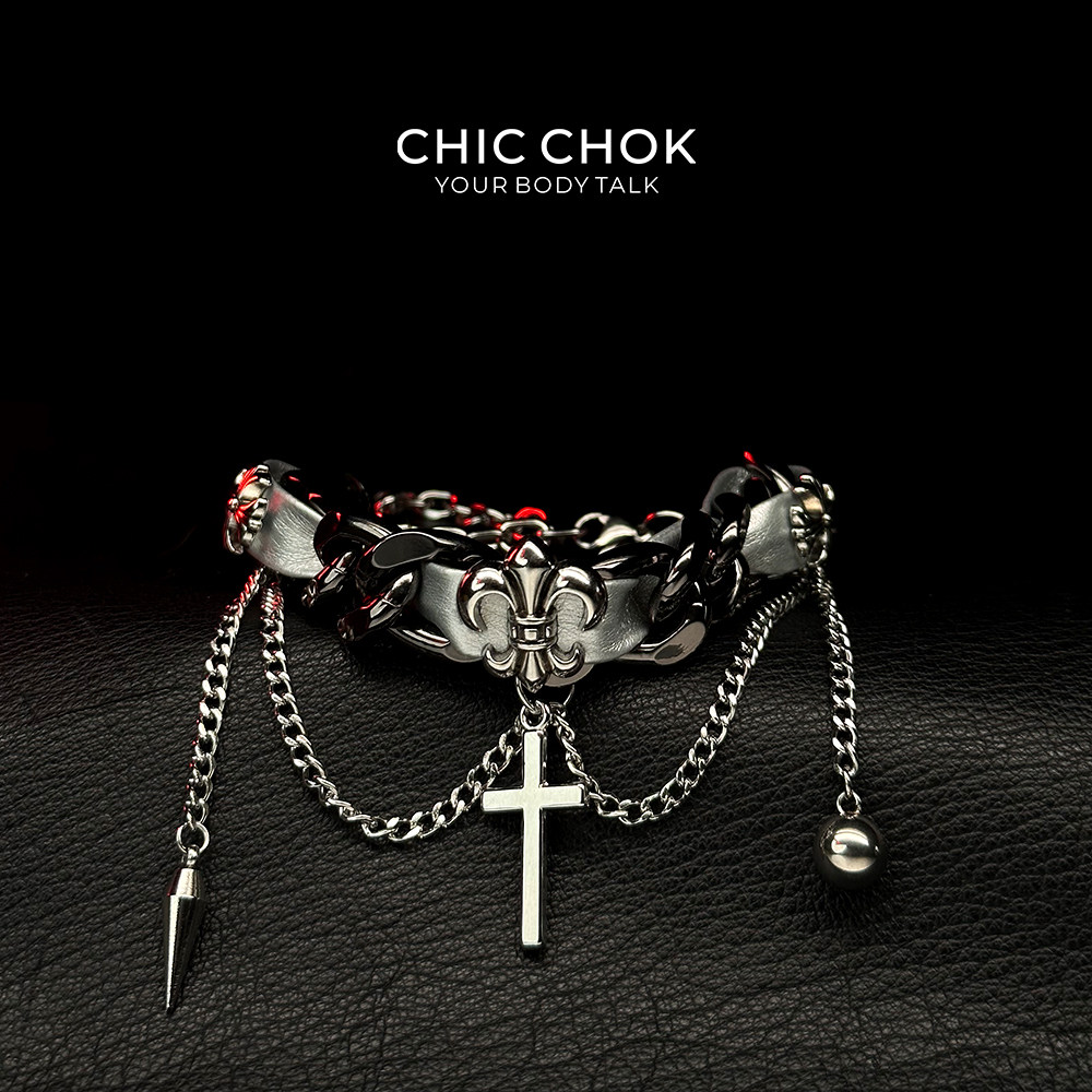 CHICCHOK手环手链哥特朋克风小丑皇冠原创设计复古配饰定制男女