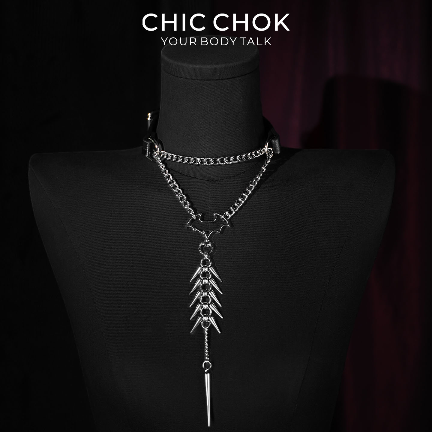 CHICCHOK夜影棘刺项圈