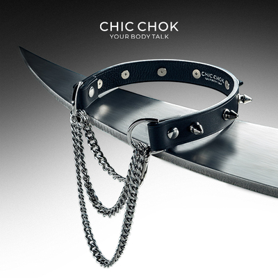 欧洲进口原创设计真皮项圈choker