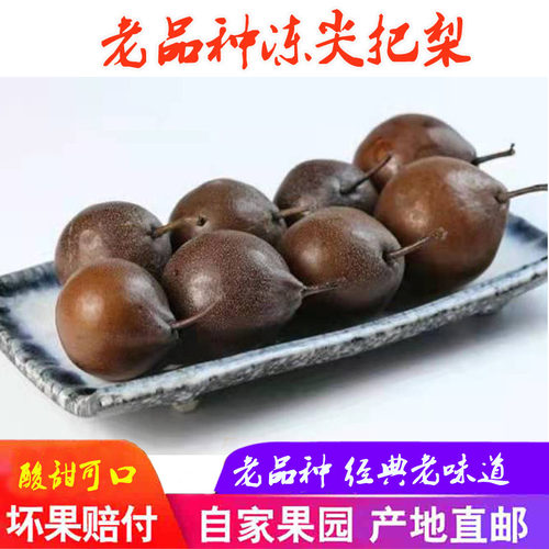 正宗辽宁新鲜冻老品种细肉尖把梨尖把酸小酸梨软梨葫芦梨非大冻梨