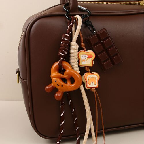 ins风碱水面包挂件钥匙扣