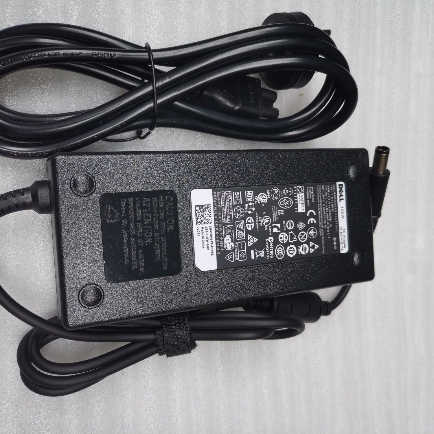 戴尔19.5V6.7A电源适配器LA130PM121电脑笔记本充电线130W变压器