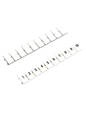 UK25N空白印字数字号码条1-10接线端子标记条标记牌配套25N标识号