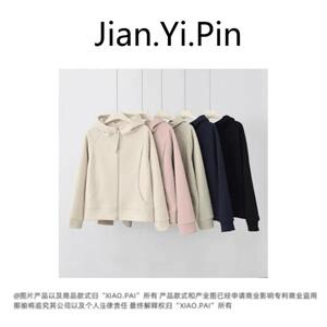 JYP-「简约温柔感」2024秋季外套女立体裁剪防风拉链开衫K-705