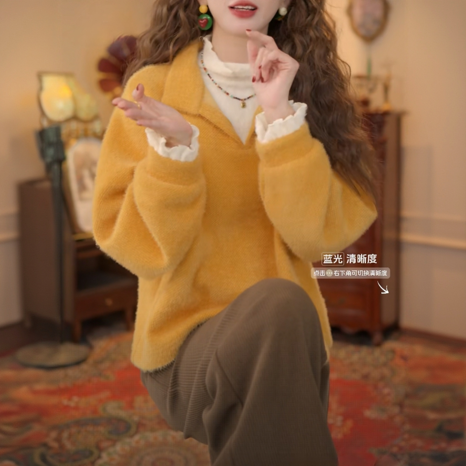 复古港风2025秋冬厚款休闲百搭衬衫上衣2025宽松长袖时尚翻领