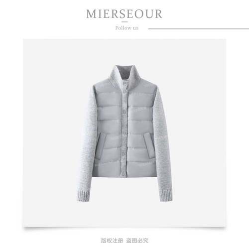 2025新款95鸭绒羊毛拼接羽绒外套MY2566