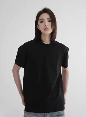 夏季凉感防晒短袖冰皮透气吸汗速干百搭T恤圆领情侣冰爽260g半袖