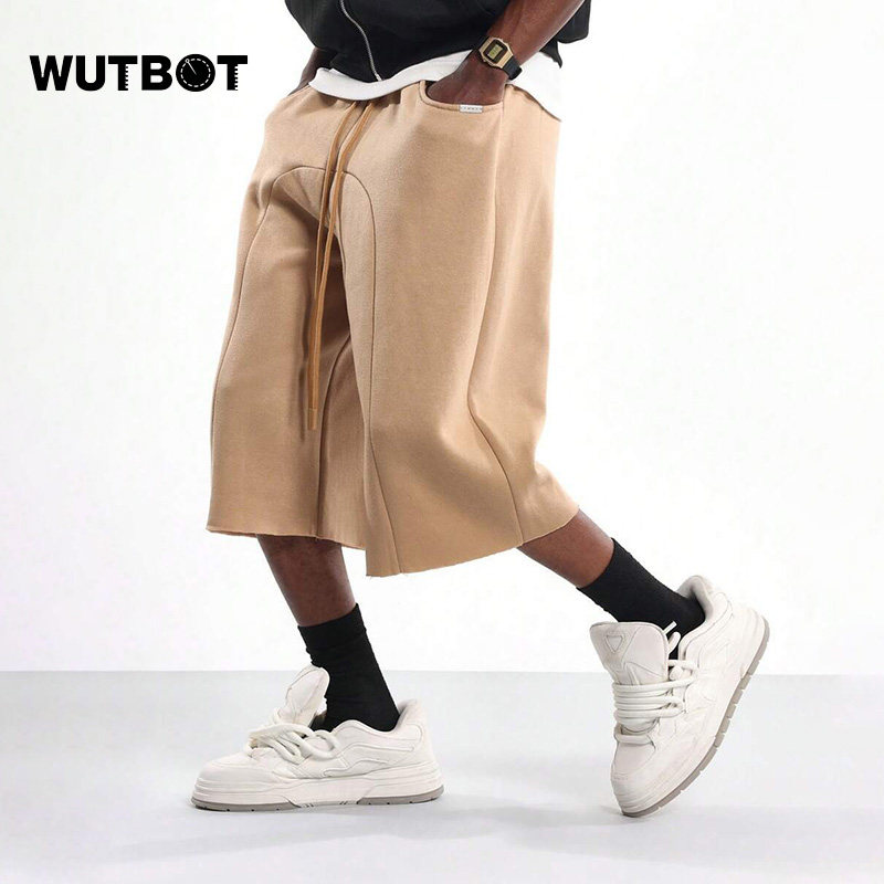 WUTBOT 美式复古男士宽松五分裤休闲抽绳短裤透气运动简约裤子,男装,短裤,淘宝优惠券,粉丝福利购,淘宝优惠卷