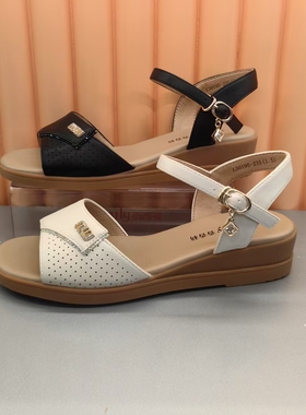 香香莉女鞋30195新款时尚百搭露趾凉鞋女平底沙滩鞋女鞋2025年夏