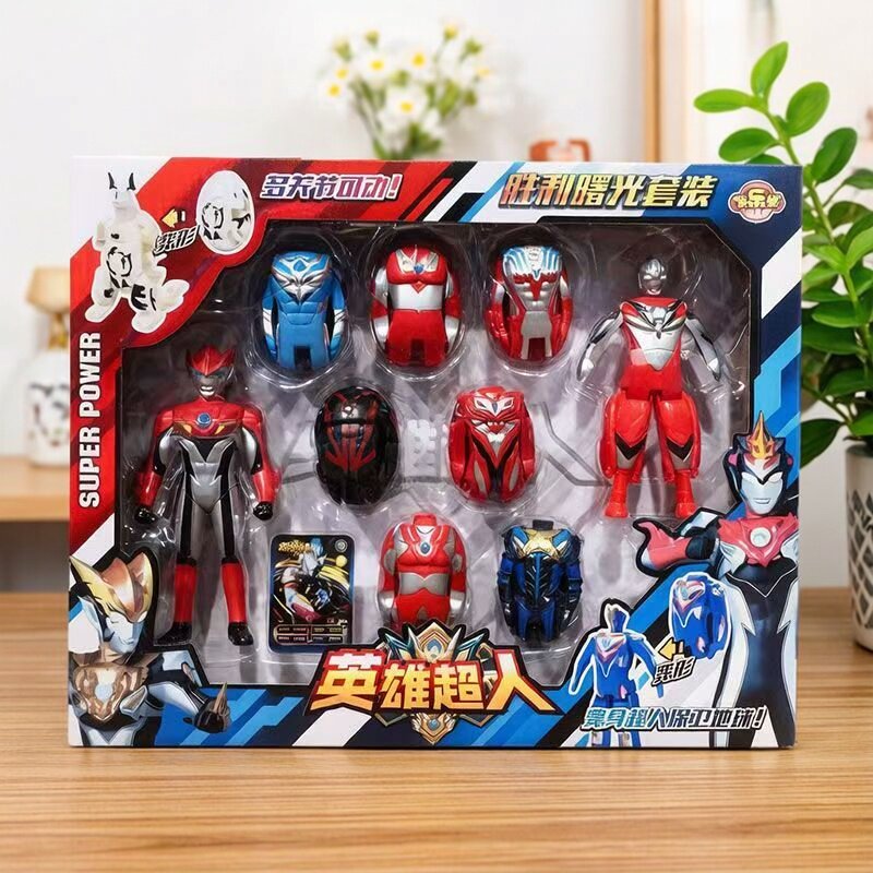 多乐谷奥特变形蛋可折叠机器人
