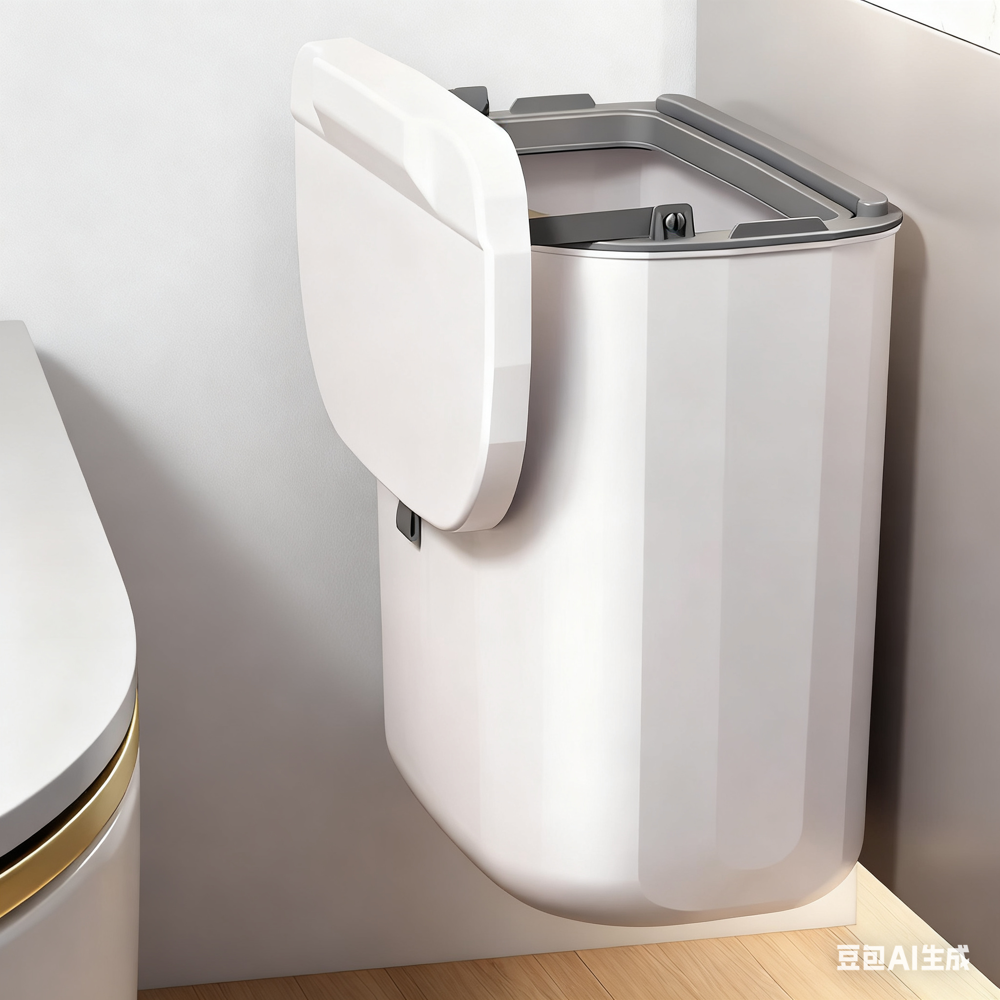 推荐厨房垃圾桶挂式家用壁挂收纳桶带盖厕所卫生间浴室挂壁迷你型