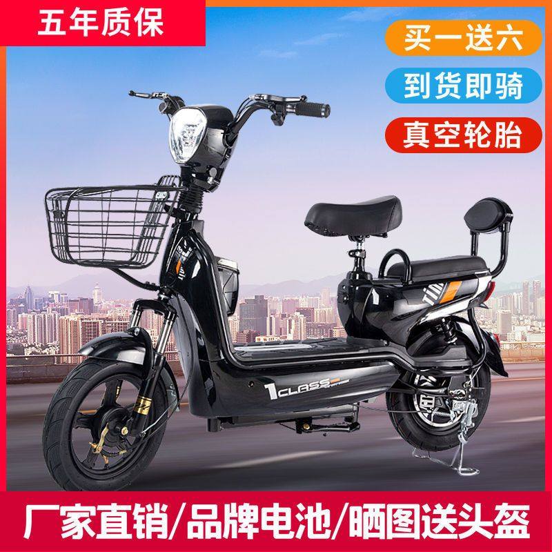 电动车48v锂电新款电动自行车双人电瓶车助力金丝猴经典长跑代步