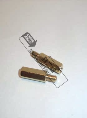 m3六角单头铜柱 M3x15+6mm 接线柱 隔离柱 PCB板固定柱 双通 50个