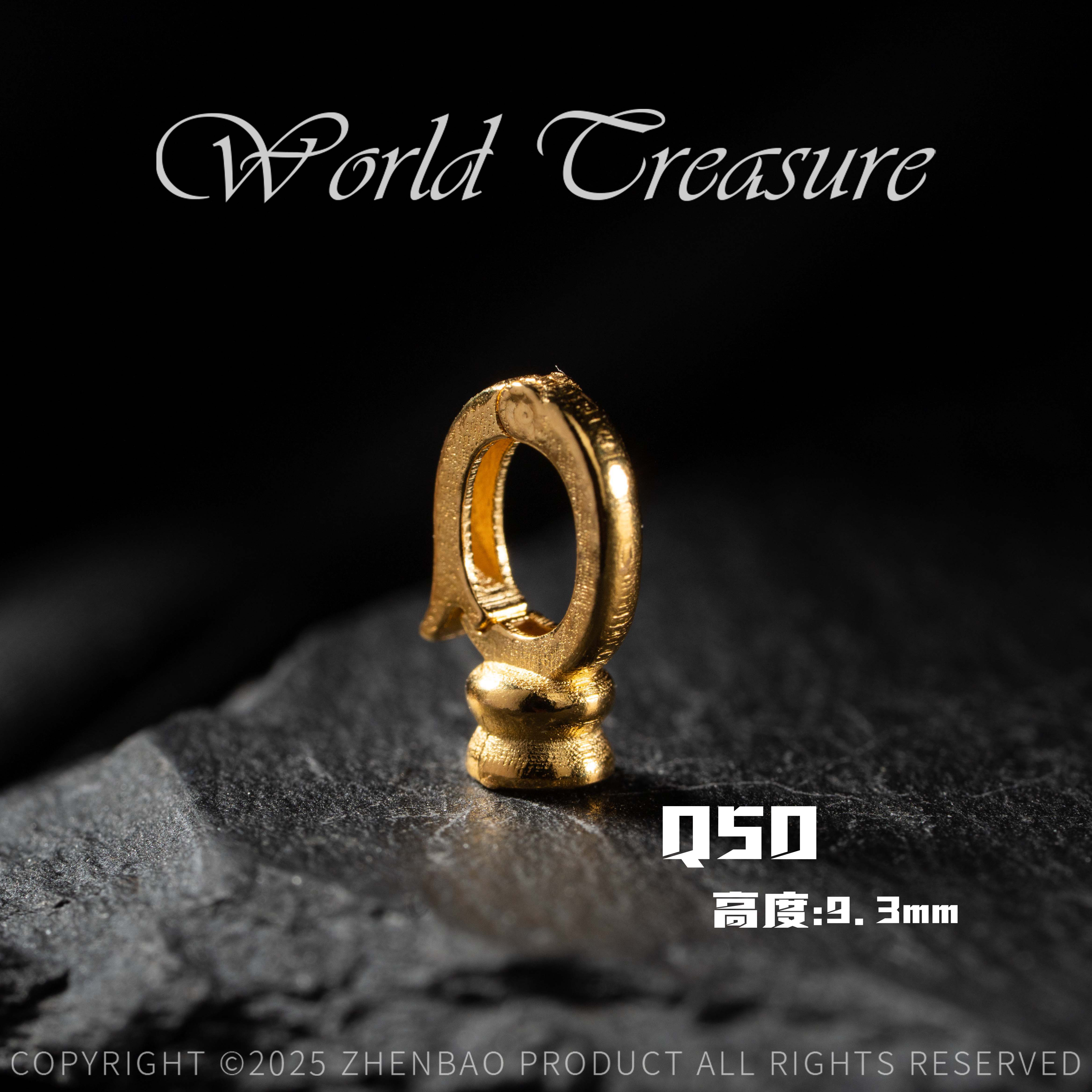 世间臻宝18K金拳头扣S扣弹簧扣爱心扣钻石扣DIY珠宝文玩搭配