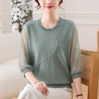 2026新款春装七分袖上衣短袖T恤