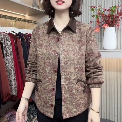 2025新款时尚碎花外套休闲卫衣