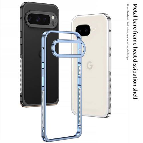 适用于谷歌GooglePixel10proXL手机壳金属边框散热海马扣保护套硬