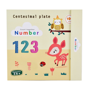 儿童蒙氏数学百数板多功能磁力幼儿园一年级数学整理训练思维玩具