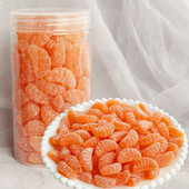 桔子瓣软糖儿时记忆80怀旧糖果夜市摆摊散装 250g500g小橘子粘牙糖