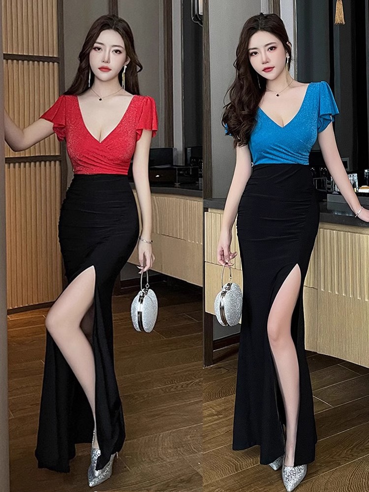 长裙晚礼服连衣裙技师工作服长裙