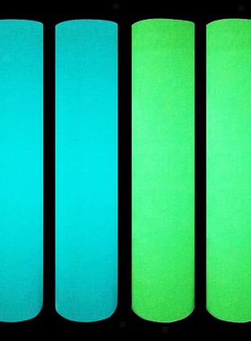 蓝色绿色夜光热转印刻字膜 HTV夜光服装T恤烫画膜