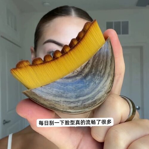 效果肉眼可见！淋巴按摩刷脸部提拉紧致护理刷美容工具轮廓面部刷