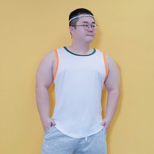 宽松薄款 速食家 运动背心2024夏季 潮牌无袖 冰丝速干圆领T恤 美式