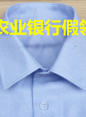 农业银行男女通用浅蓝色假领子 节约领 百搭款衣领子