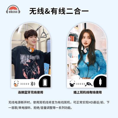 WhatPlus美式复古头戴式耳机