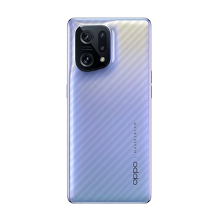 确动适用于OPPO FindX5后膜新款findx5碳纤维纹FindX7/X7Ultra手机背膜防刮花FindX6透明磨砂钢化膜贴纸