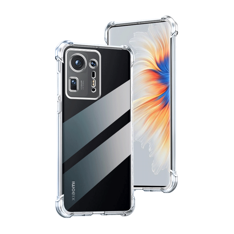 确动适用于小米mix4手机壳新款Mi Mix4透明硅胶2106118C保护套xiaomi镜头全包mxi4气囊防摔mimix4软壳mx简约