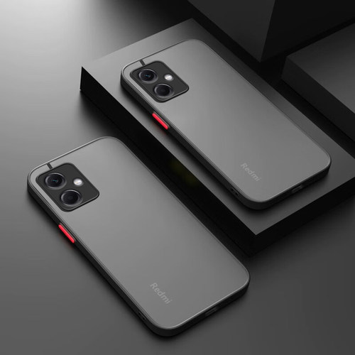 适用于红米note12磨砂硅胶撞色壳