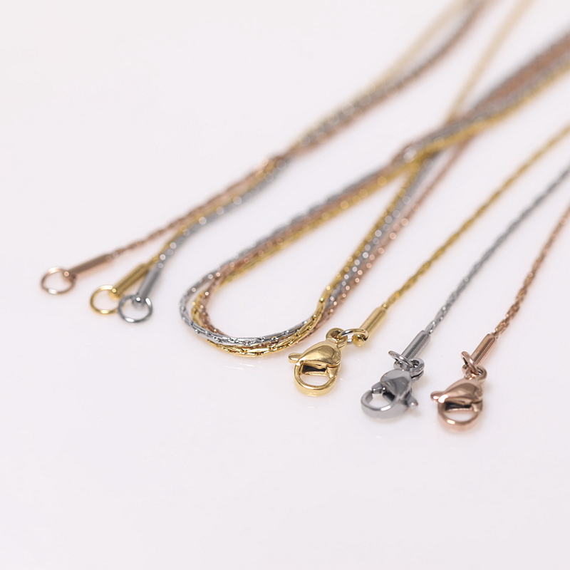 diy饰品材料不锈钢45cm金丝锤圆链条吊坠项链手工链手工自制材料