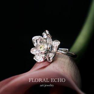 風来茉莉香|芙音 原创茉莉戒指960银轻奢高级感戒指女小众设计