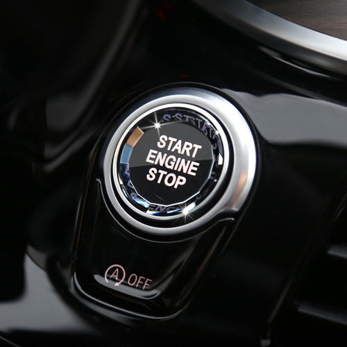 适用宝马启动按钮水晶 新X1/X3/X5/X6 1/3/2/5系一键启动水晶按键