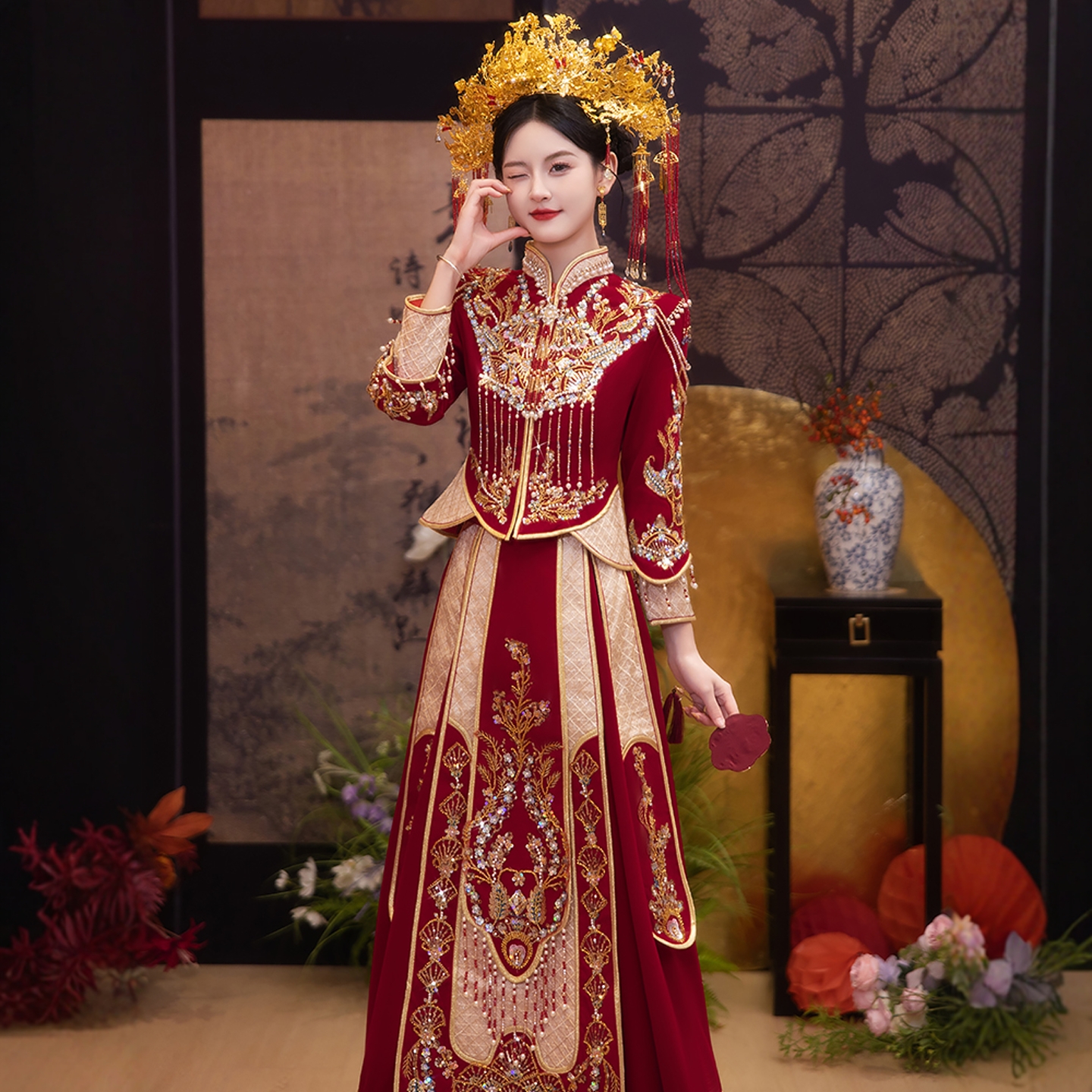 海棠记秀禾服婚服结婚中式秀禾服