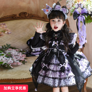 洛丽塔公主裙女童春夏2026新款儿童万圣节服装女孩春秋cos生日裙