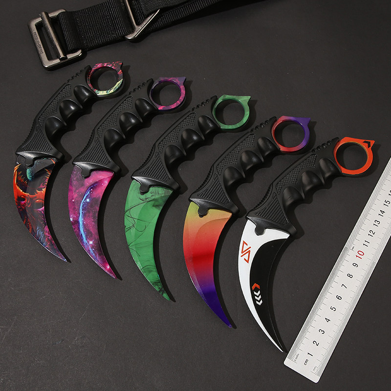 未开刃爪子刀csgo游戏周边道具高硬度鹰爪训练随身练习蝎子小刀具