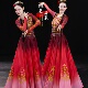 新款 新疆舞蹈服装 女成人维吾尔族舞蹈开场舞大摆裙民族风石榴表演