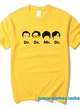恶搞博士 生活大爆炸周边 谢尔顿 谢耳朵sheldon 短袖t恤 男女