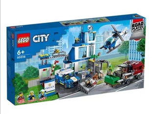 LEGO乐高城市系列现代化警察局消防救援与警察大追捕儿童拼插积木