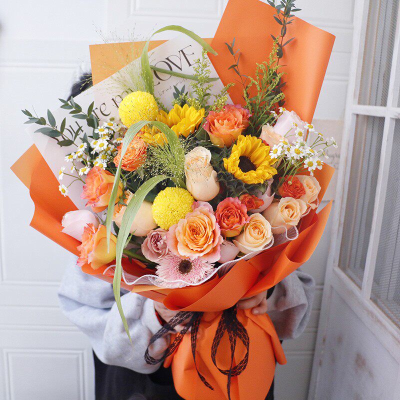 火灵鸟洋甘菊鲜花天津玫瑰花束向日葵速递北京重瓣百合同城配送